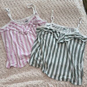 Old Navy Striped Ruffle Cami Tank Bundle Size XXL